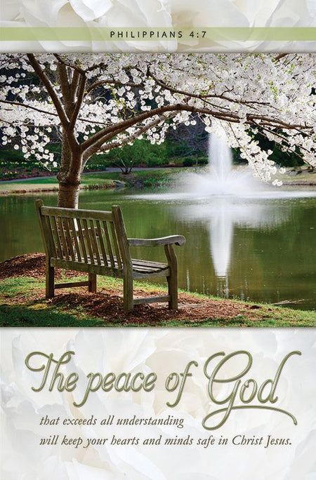 Funeral - The peace of God, Philippians 4:7 (CEB) - Pkg 100 - Standard Bulletin by Anchor Christian Distributors