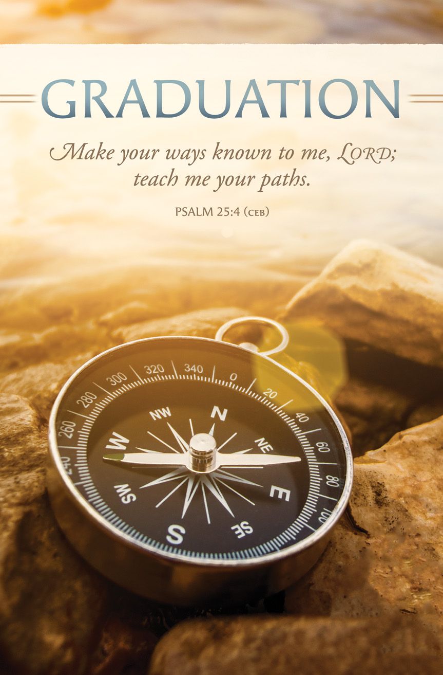 Graduation - Make your ways known, Psalm 25:4 - Pkg 100 - Standard Bulletin by Anchor Christian Distributors