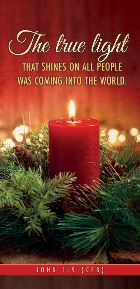 Christmas—The True Light; John 1:9 (CEB) - Pkg 100—Offering Envelope by Anchor Christian Distributors