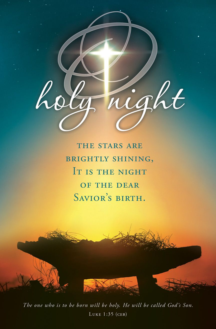 Christmas—O Holy Night; Luke 1:35 (CEB) - Pkg 100—Standard Bulletin by Anchor Christian Distributors