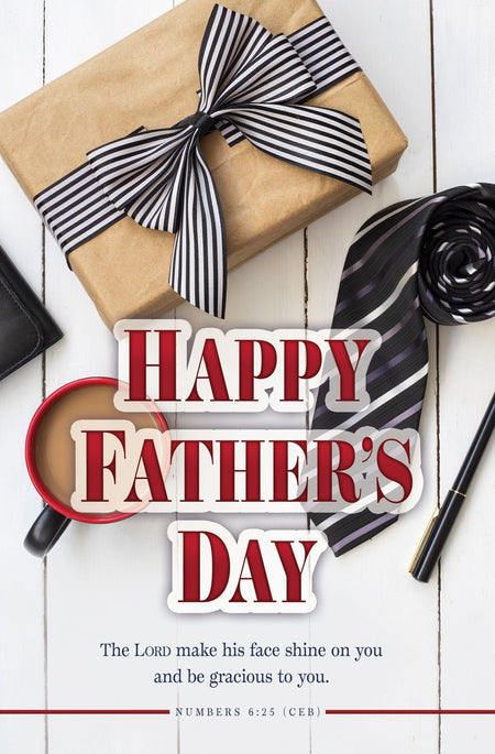 Father’s Day – Happy Father's Day, Numbers 6:25 (CEB) – Pkg 100 – Standard Bulletin by Anchor Christian Distributors