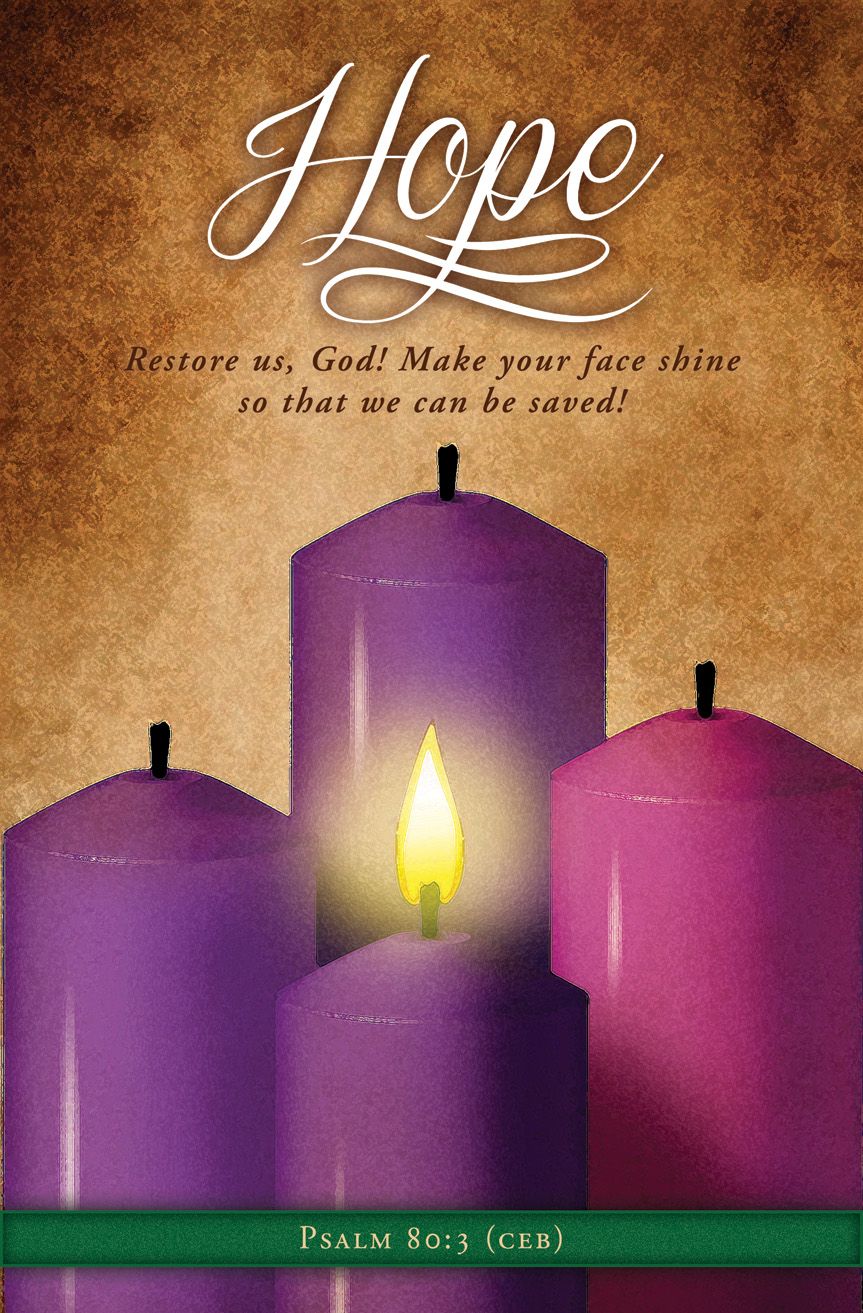 Advent—Hope; Ps 80:3 (CEB) - Pkg 100—Standard Bulletin by Anchor Christian Distributors