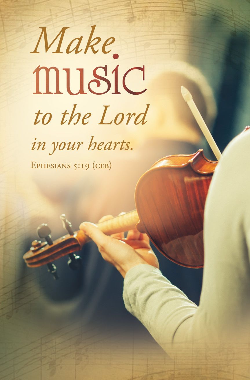 General/Music—Make Music to the Lord; Eph 5:19 (CEB)—Pkg 100—Standard Bulletin by Anchor Christian Distributors