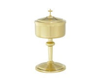 Beautiful 24K gold plated Satin Finish Ciborium