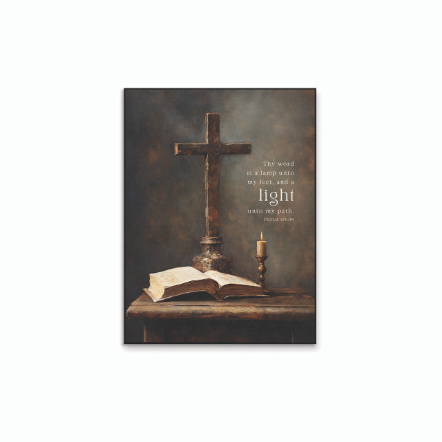 Foundations Of Faith Collection Art Print - Thy Word Is A