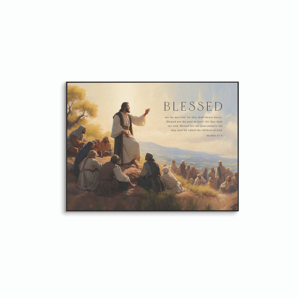 Foundations Of Faith Collection Art Print - Blessed Are The