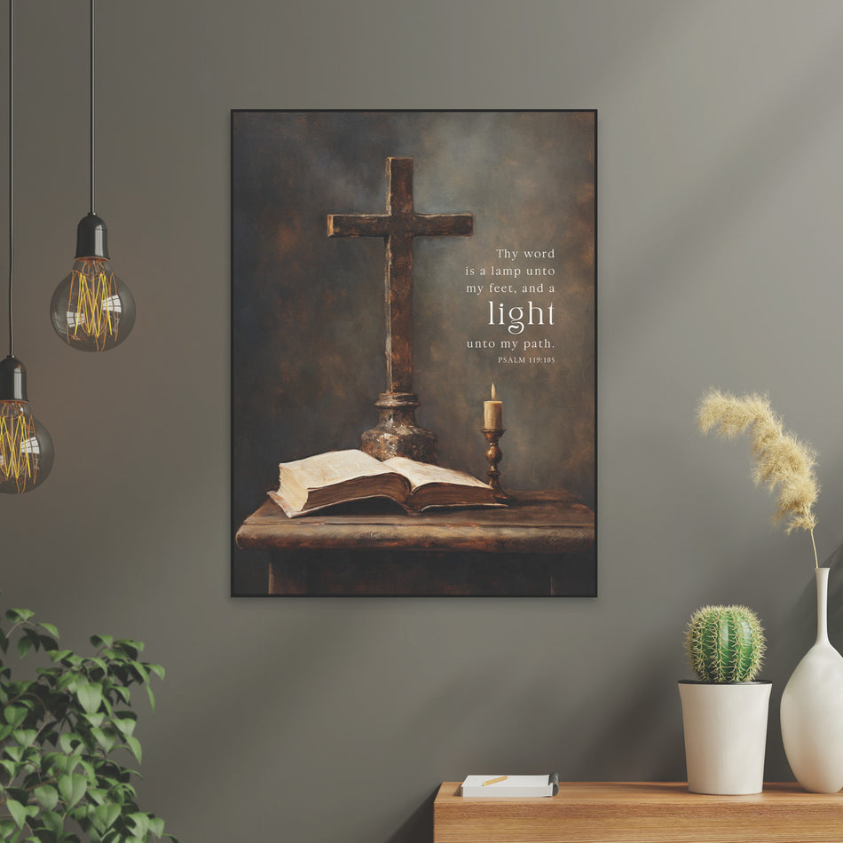 Foundations Of Faith Collection Art Print - Thy Word Is A