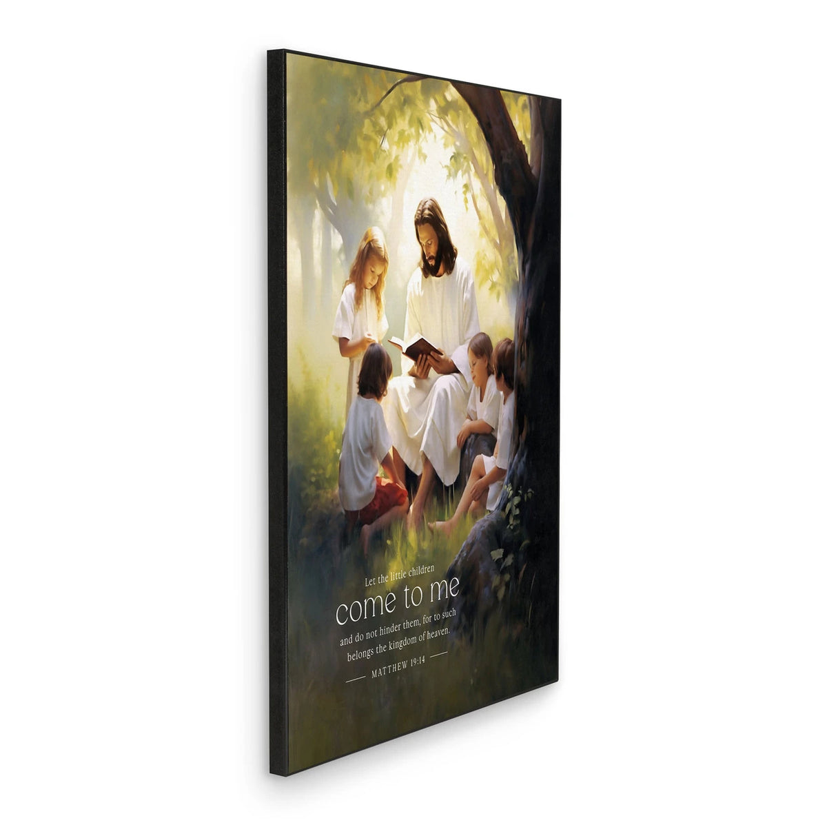 Foundations Of Faith Collection Art Print - Let The Little by Christian Brands, product view 5