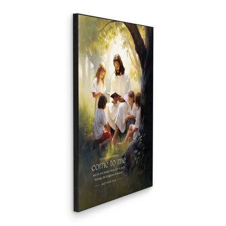 Foundations Of Faith Collection Art Print - Let The Little by Christian Brands, product view 5