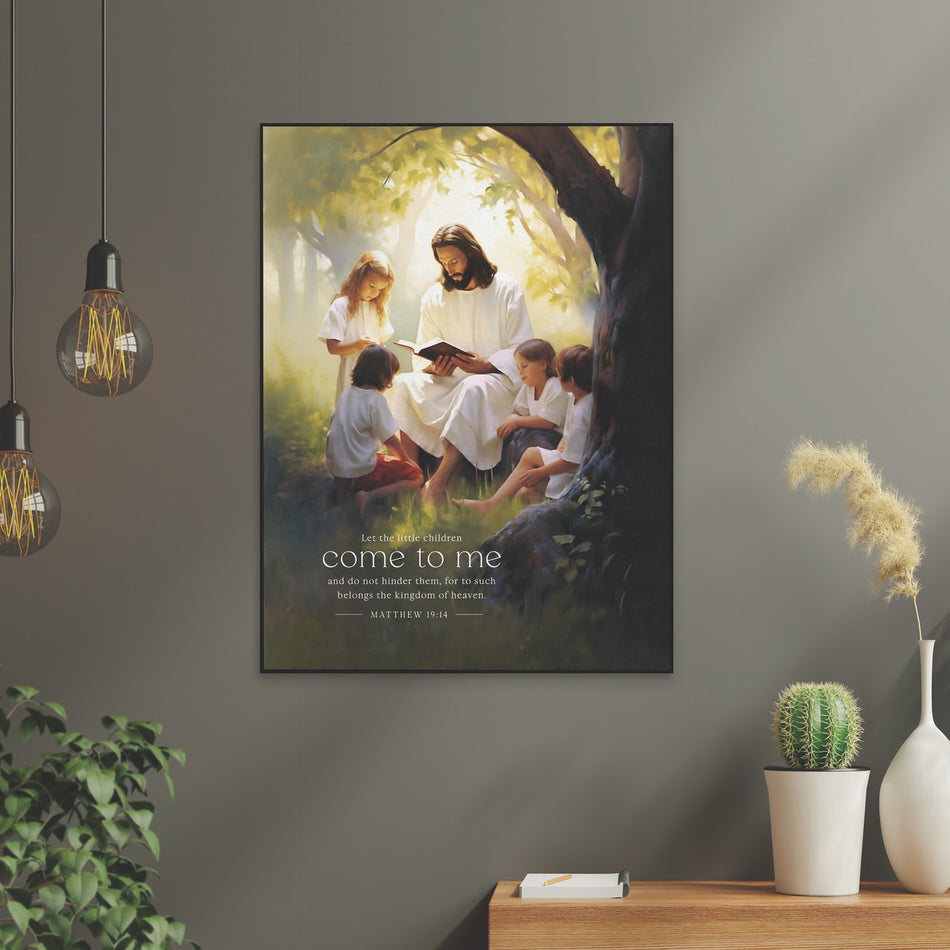 Foundations Of Faith Collection Art Print - Let The Little