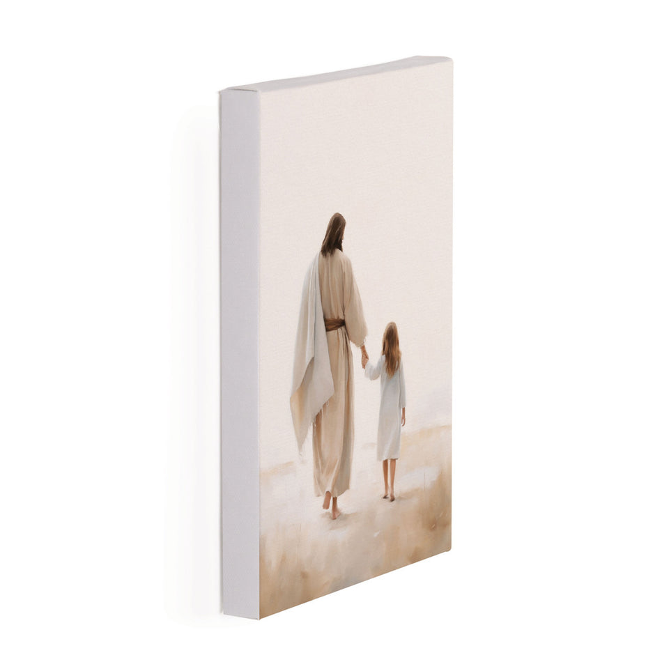 Wonderous Watercolors Collection Canvas - Jesus Walking