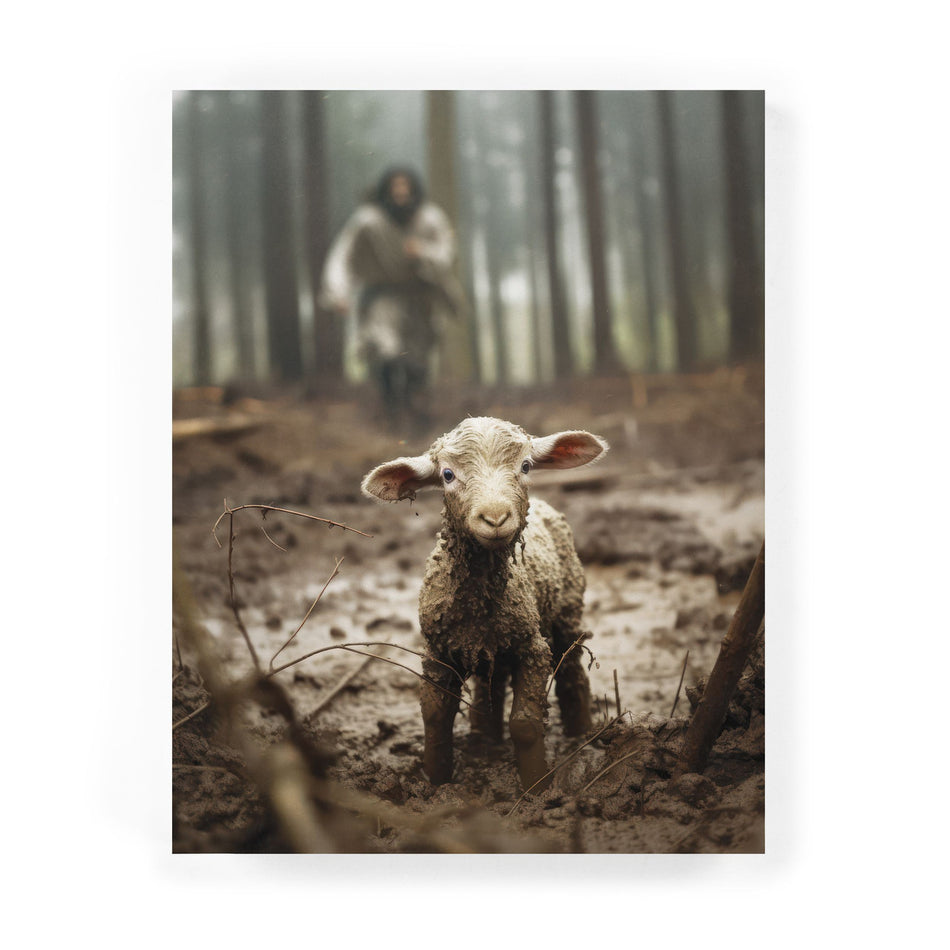 I Am Found Collection Easel Block - Lamb