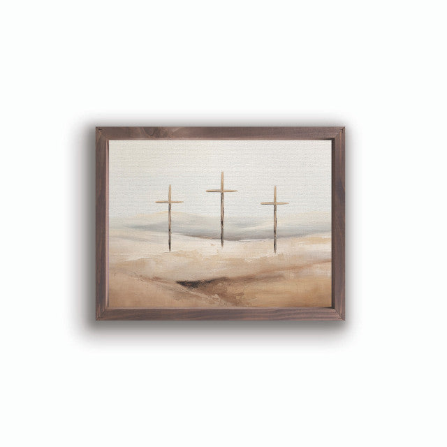 Wonderous Watercolors Collection Framed Linen Art - Three Cosses