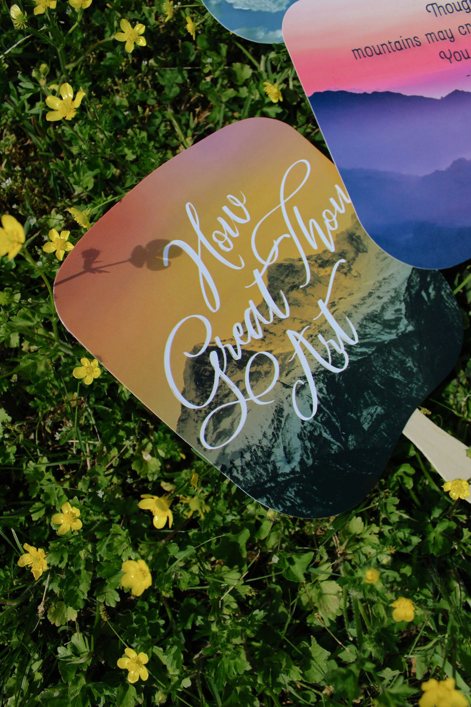 HAND FAN HOW GREAT THOU ART PK50