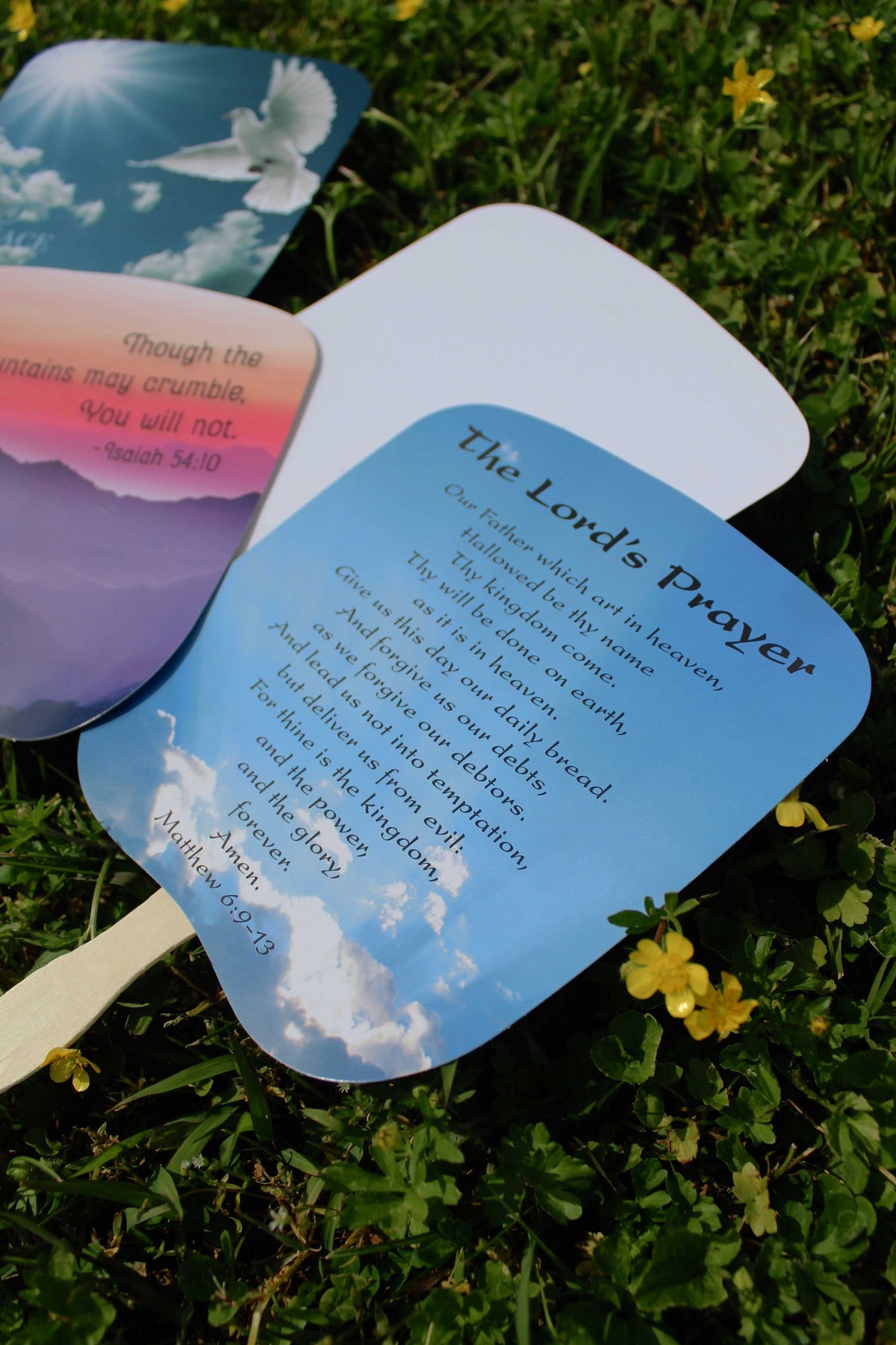 HAND FAN LORD'S PRAYER PK50