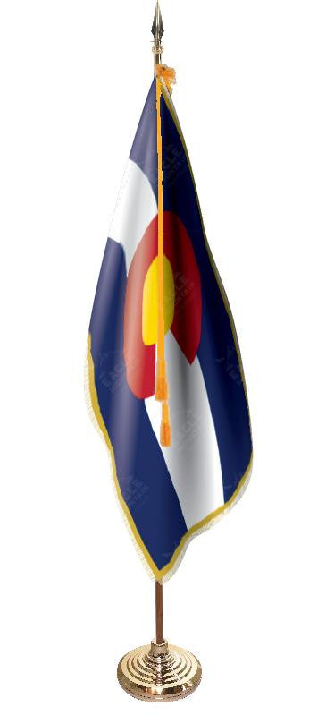 Colorado Presentation Flag & Flagpole Set