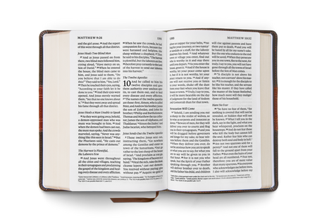 ESV Giant Print Personal Size Bible – Leather by Crossway, product view 2