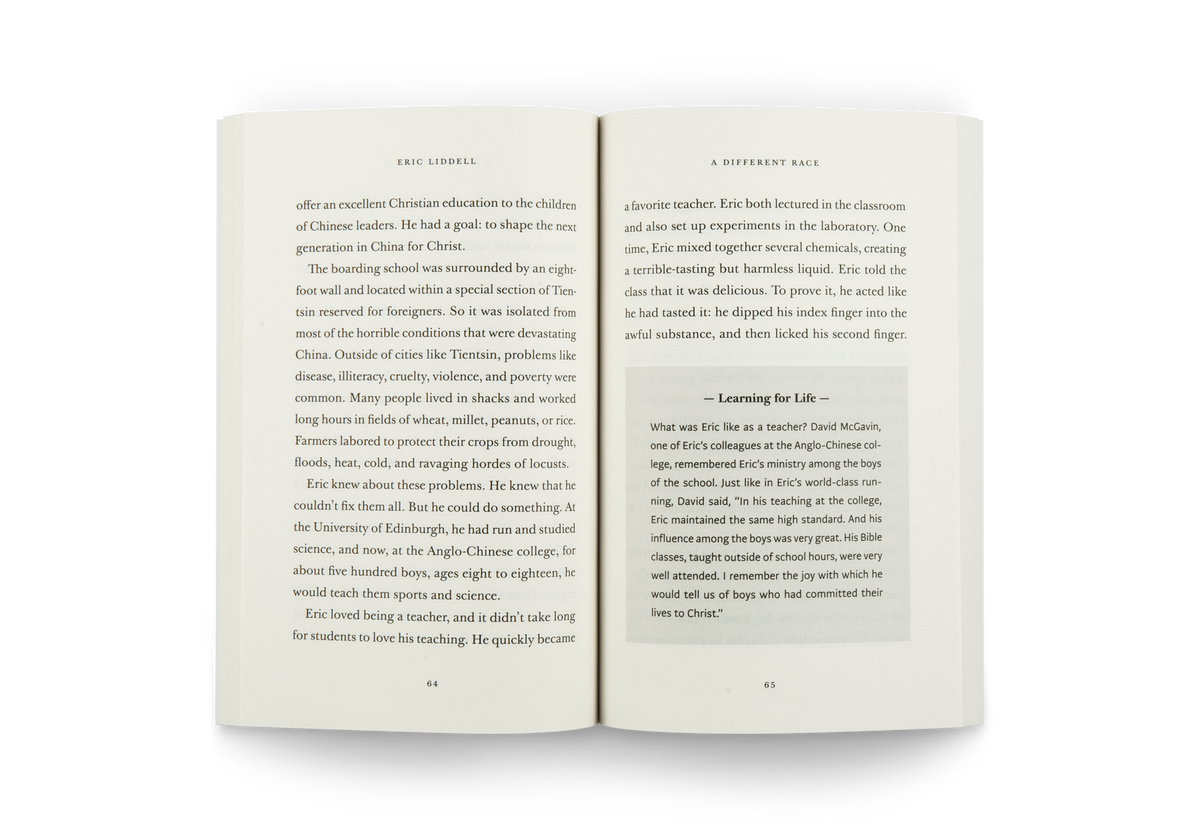 The Story of Eric Liddell: The Runner Who Lived for God's Glory by Crossway, product view 3