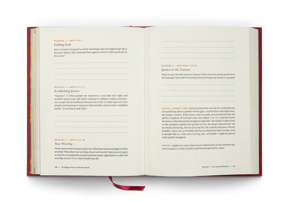 The Biggest Story Family Devotional by Crossway, product view 3