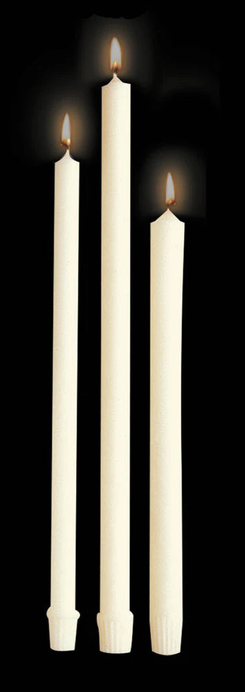 1-1/8" x 11" Emkay PE 51% Beeswax Altar Candle