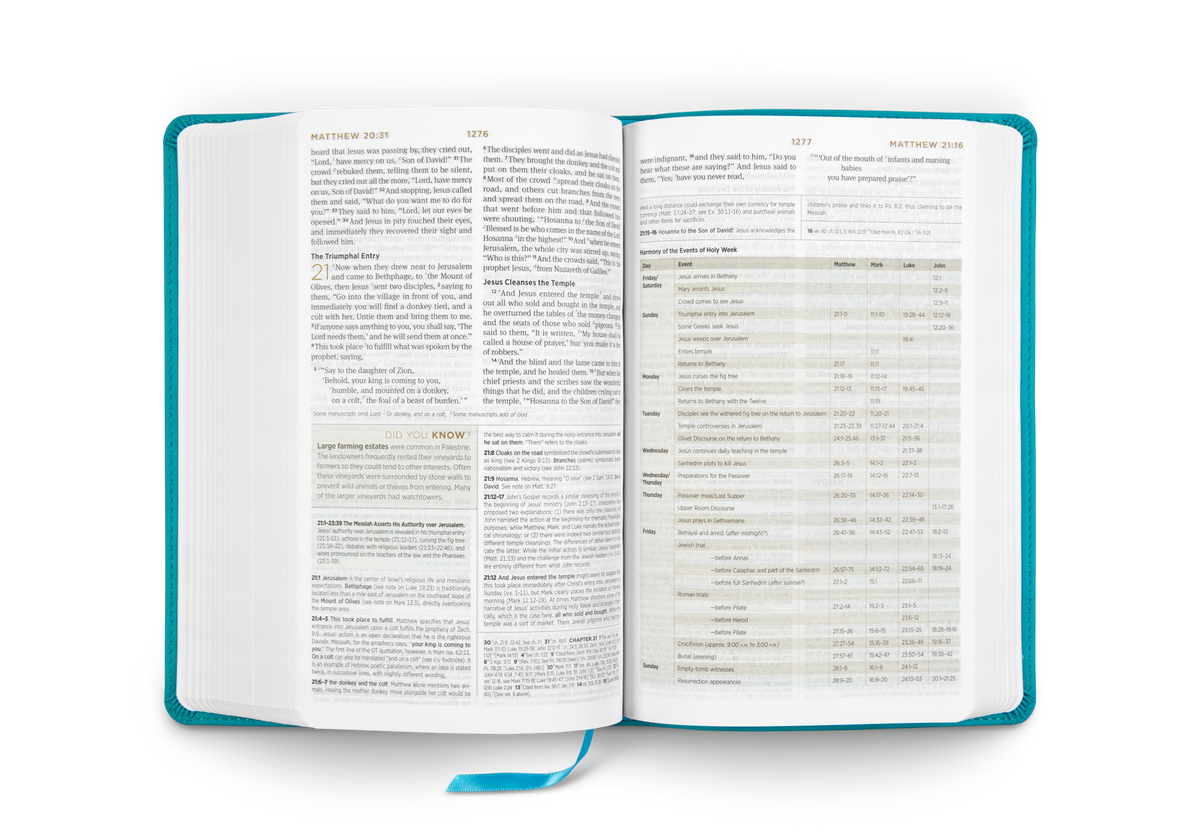 ESV Student Study Bible® (Turquoise TruTone) by Crossway, product view 3