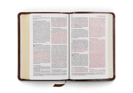 ESV Compact Bible, Red Letter – Leather by Crossway, product view 2