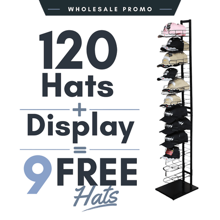 12-Tier Black Metal Cap Tower Display by Swanson Christian Products, product view 3