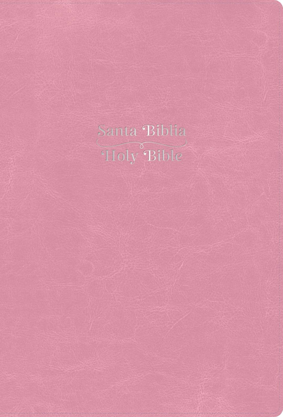 1960 /KJV Biblia bilingüe (RVR ) rosa, símil piel con índice by Broadman and Holman