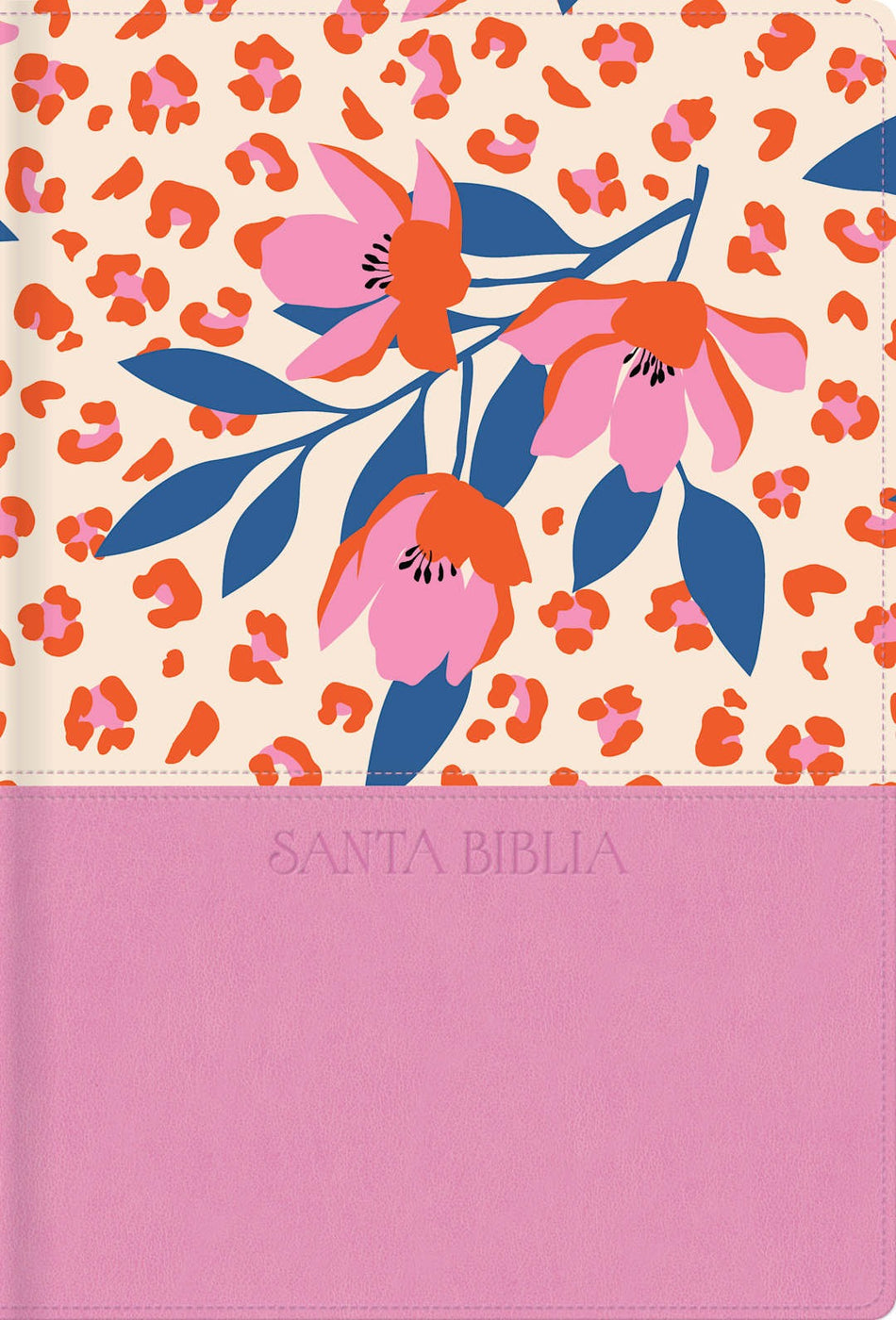 1960 Letra grande tamaño manual, edición especial, (RVR ) rosa floresta, símil piel by Broadman and Holman