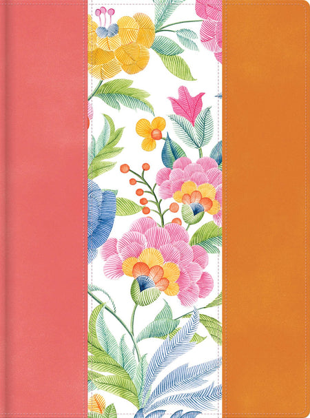 1960 Biblia de apuntes tamaño personal, (RVR ) rosa/ naranja, símil piel by Broadman and Holman