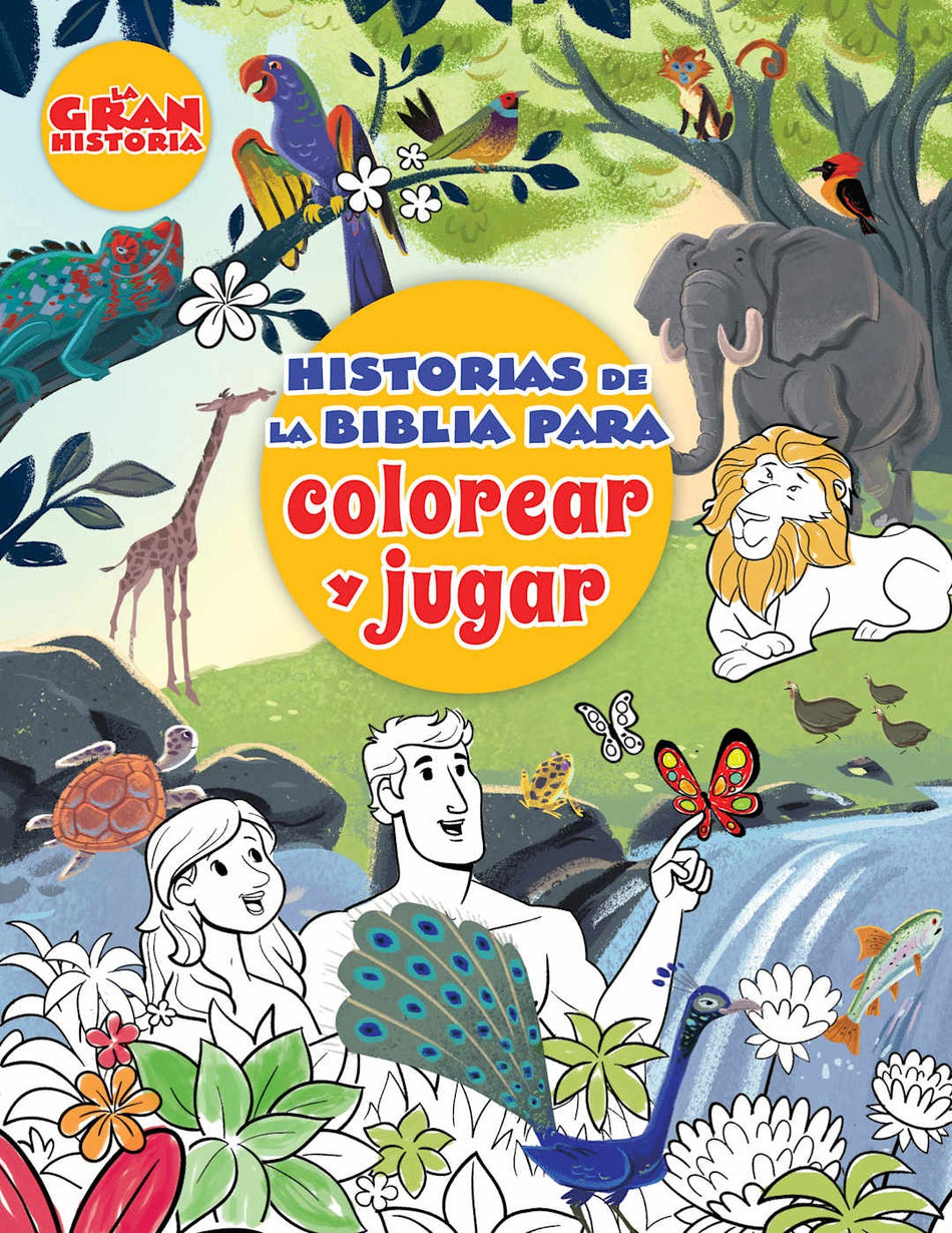 Historias de la Biblia para colorear y jugar by Broadman and Holman