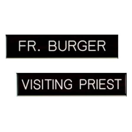 Door Mounted/Confessional Nameplate
