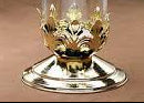 Emkay 14-Day Sanctuary Lamp | Clear Globe with Gold-Tone Base