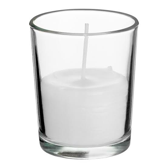 Emkay 15-Hour Glass Votive Candles | Clear | Box of 12