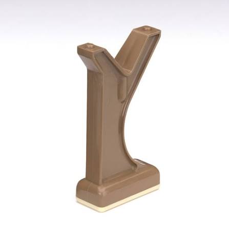 Non-Breakable plastic Kneeler Leg W/Rubber Foot