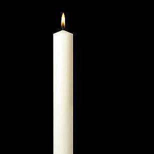 Emkay 51% Beeswax Table Altar Candles | 12 x 1-15/16 Inches | Box of 6