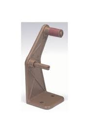 Combin, Floor Bracket and Rubber Stop (for 4 Arm) Pivot is 3-1/2" From Floor