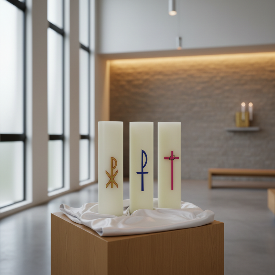 Christ Oil Burning Candle