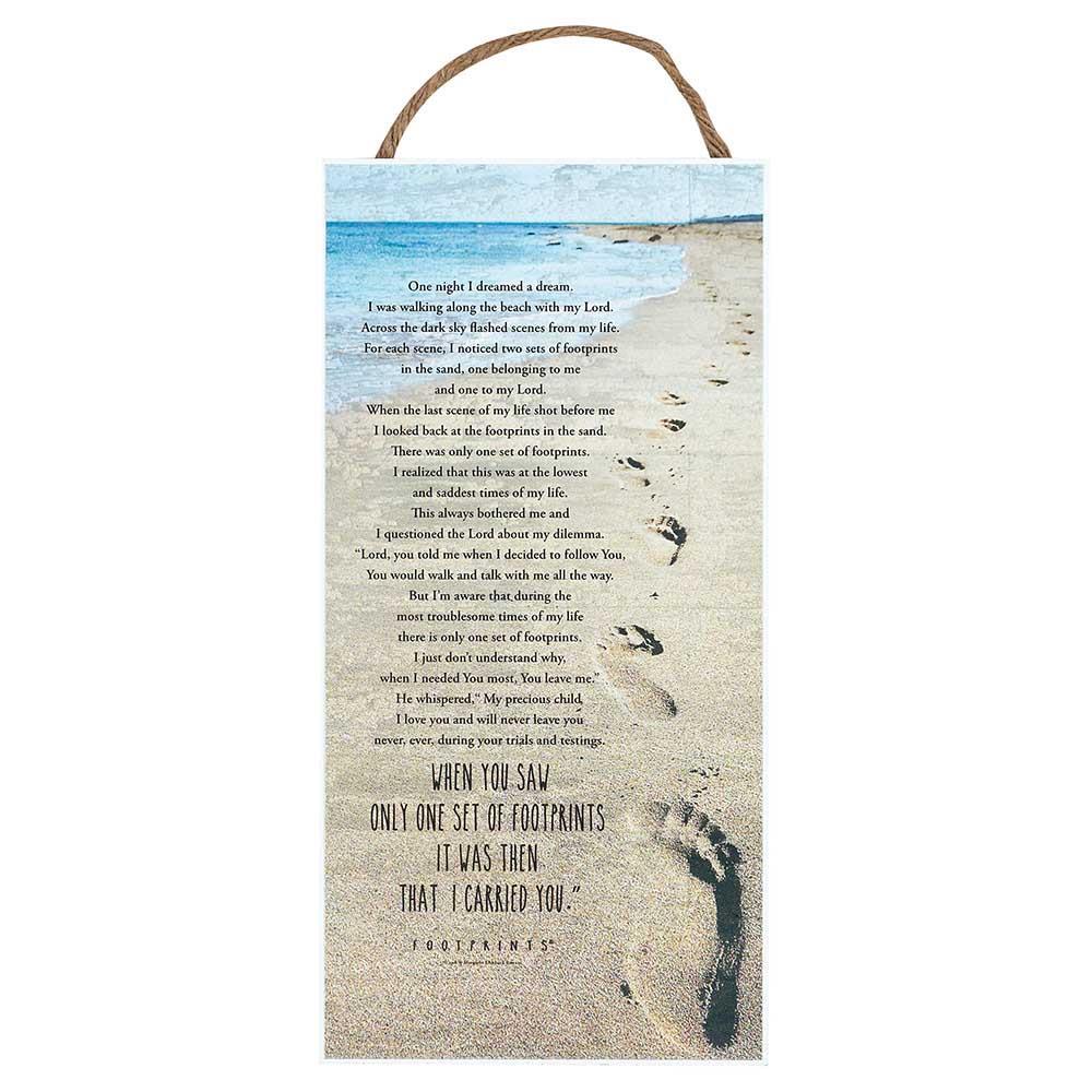 Jute Hanging Footprints Plaque by Dicksons