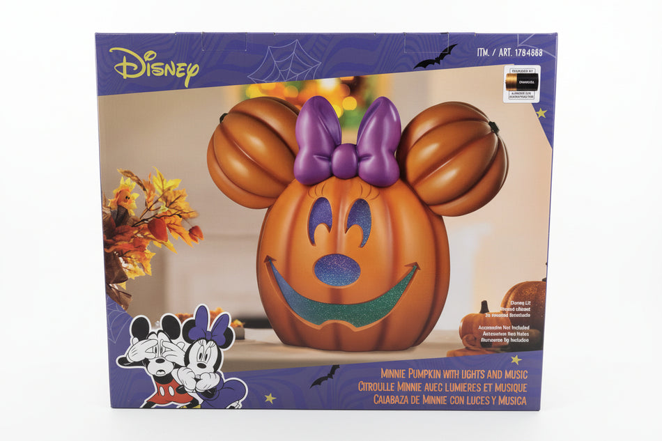 Disney Minnie 20" Pumpkin with Lights and Music