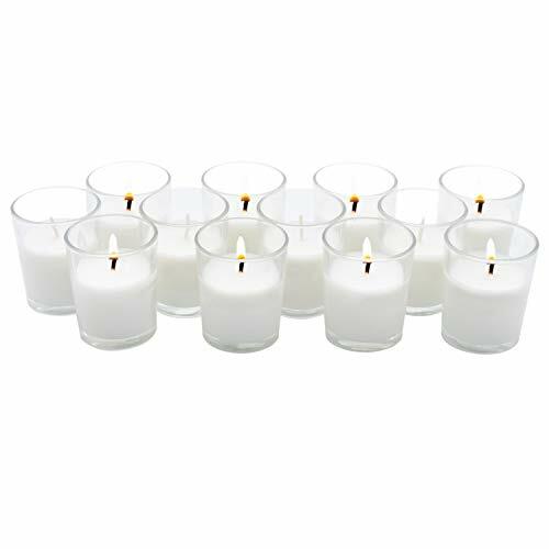 Emkay 15-Hour Glass Votive Candles | Clear | Box of 12
