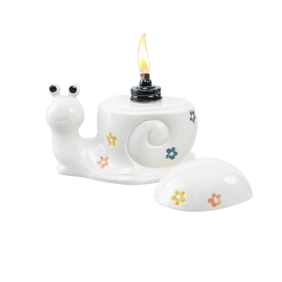 Ceramic Snail Tabletop Flame Torch