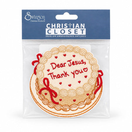 Dear Jesus Embroidered Iron-On Patch - Pack of 3