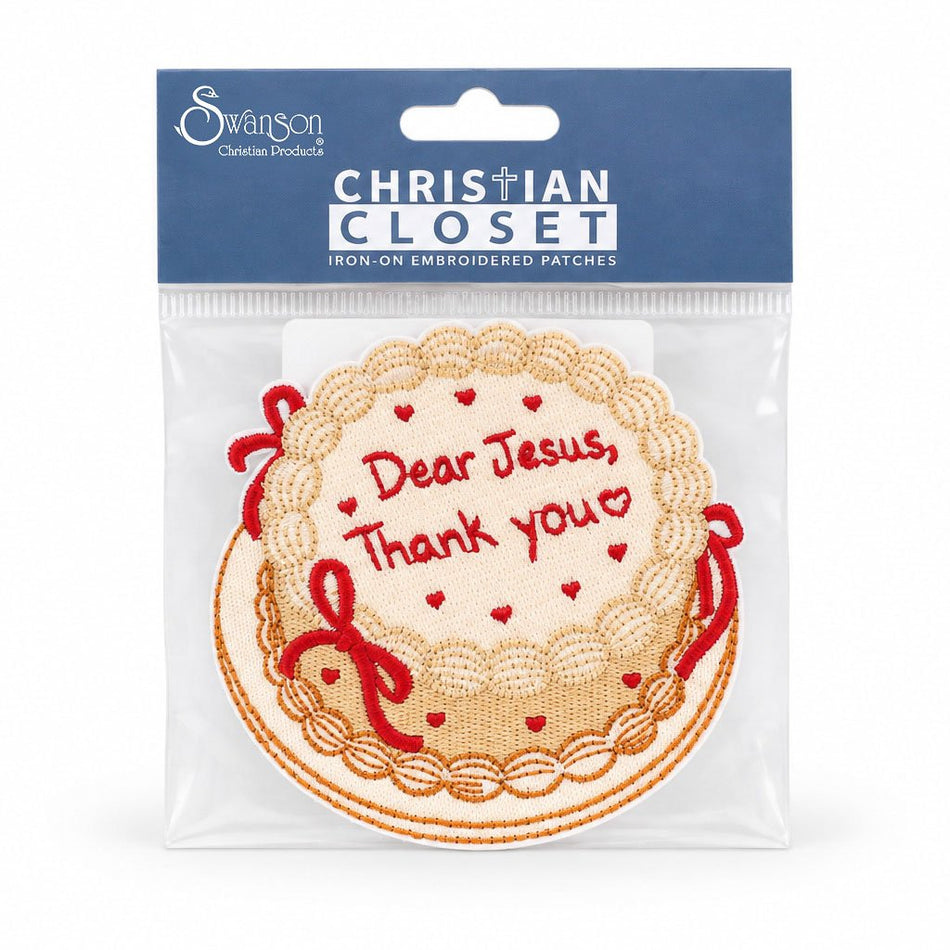 Dear Jesus Embroidered Iron-On Patch - Pack of 3