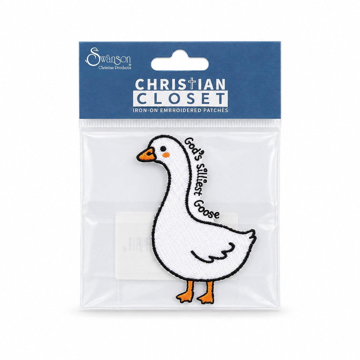 Silly Goose Embroidered Iron-On Patch - Pack of 3