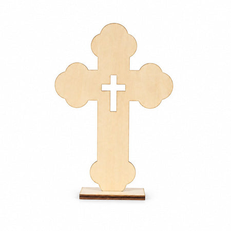 Rounded Cross Craft Pieces - Pack of 6