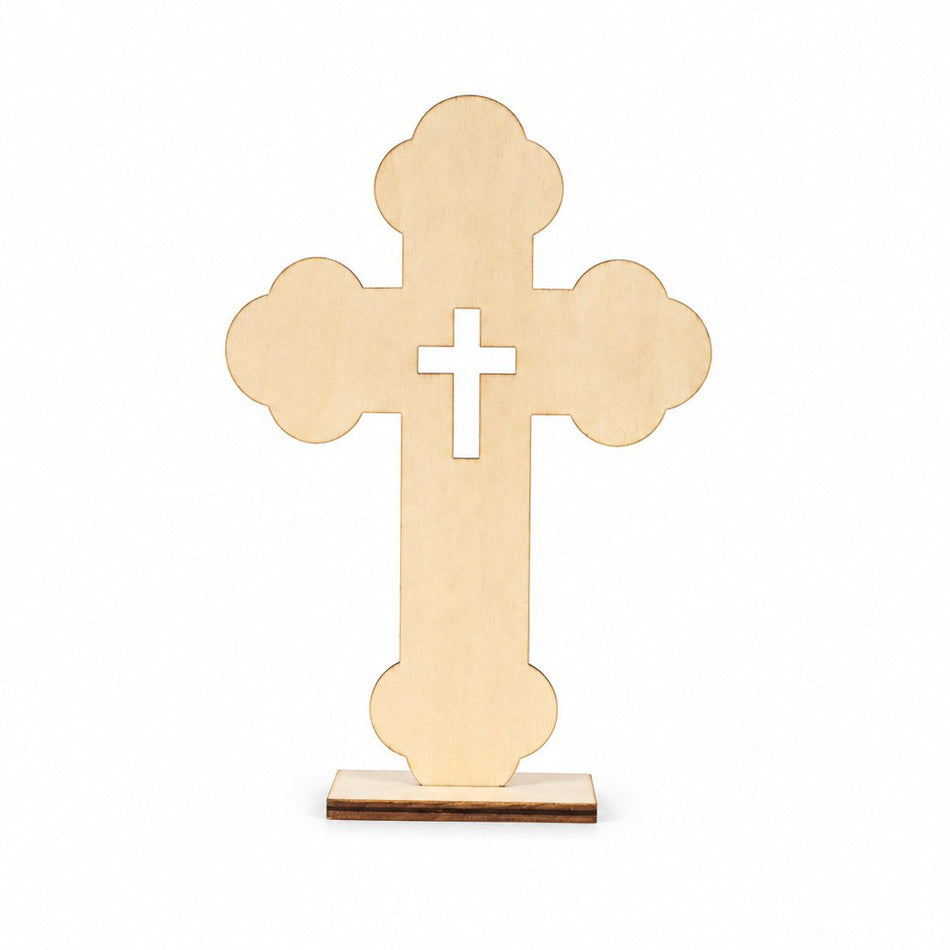 Rounded Cross Craft Pieces - Pack of 6