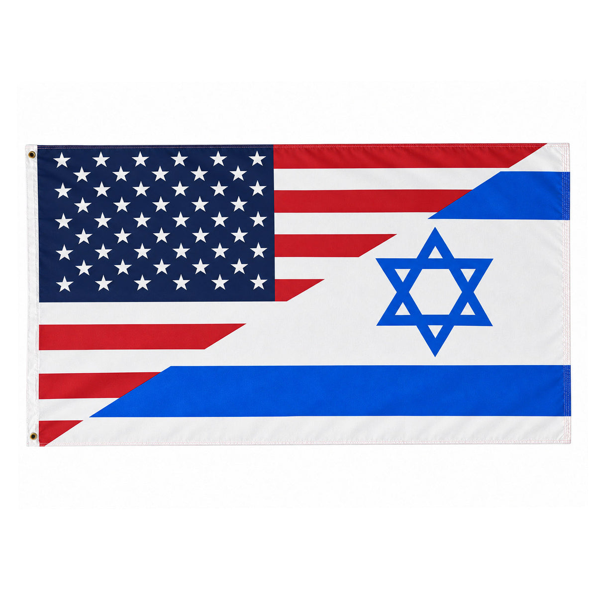 America and Israel Flag - 3 ft x 5 ft - 100D
