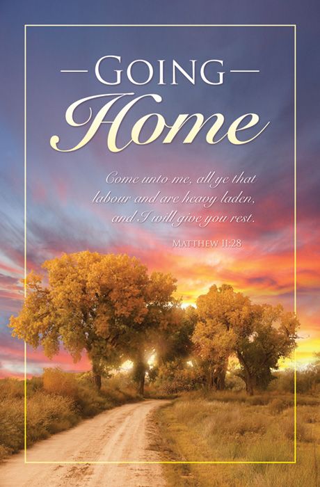 Funeral Standard Bulletin - Going Home by Anchor Christian Distributors