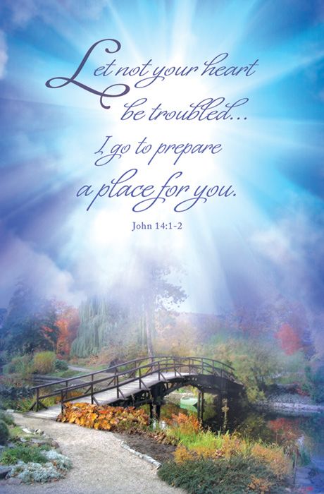 Funeral Standard Bulletin - Let not your heart be troubled... by Anchor Christian Distributors